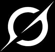 Grok - A white circular symbol with a sharp diagonal line cutting through it, set against a solid black background, evokes themes of boundaries and protection—much like the essence of a robust Privacy Policy.